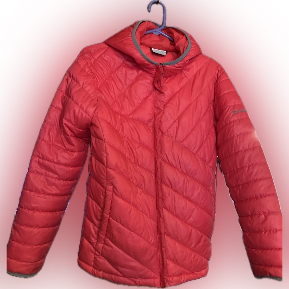 Columbia Girls' Powder Lite Red Puffer Jacket with Hood Size XL (18/20) - Picture 6 of 14